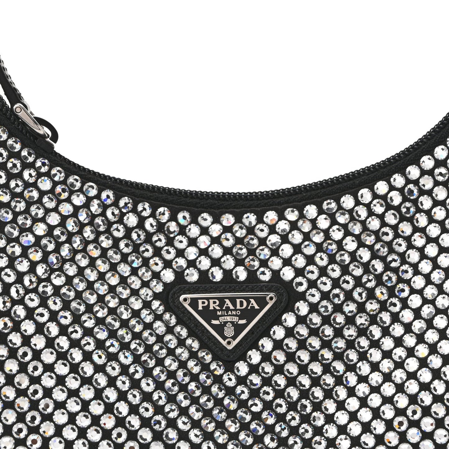 Satin Crystal Mini Re-Edition 2000 Bag Cristal