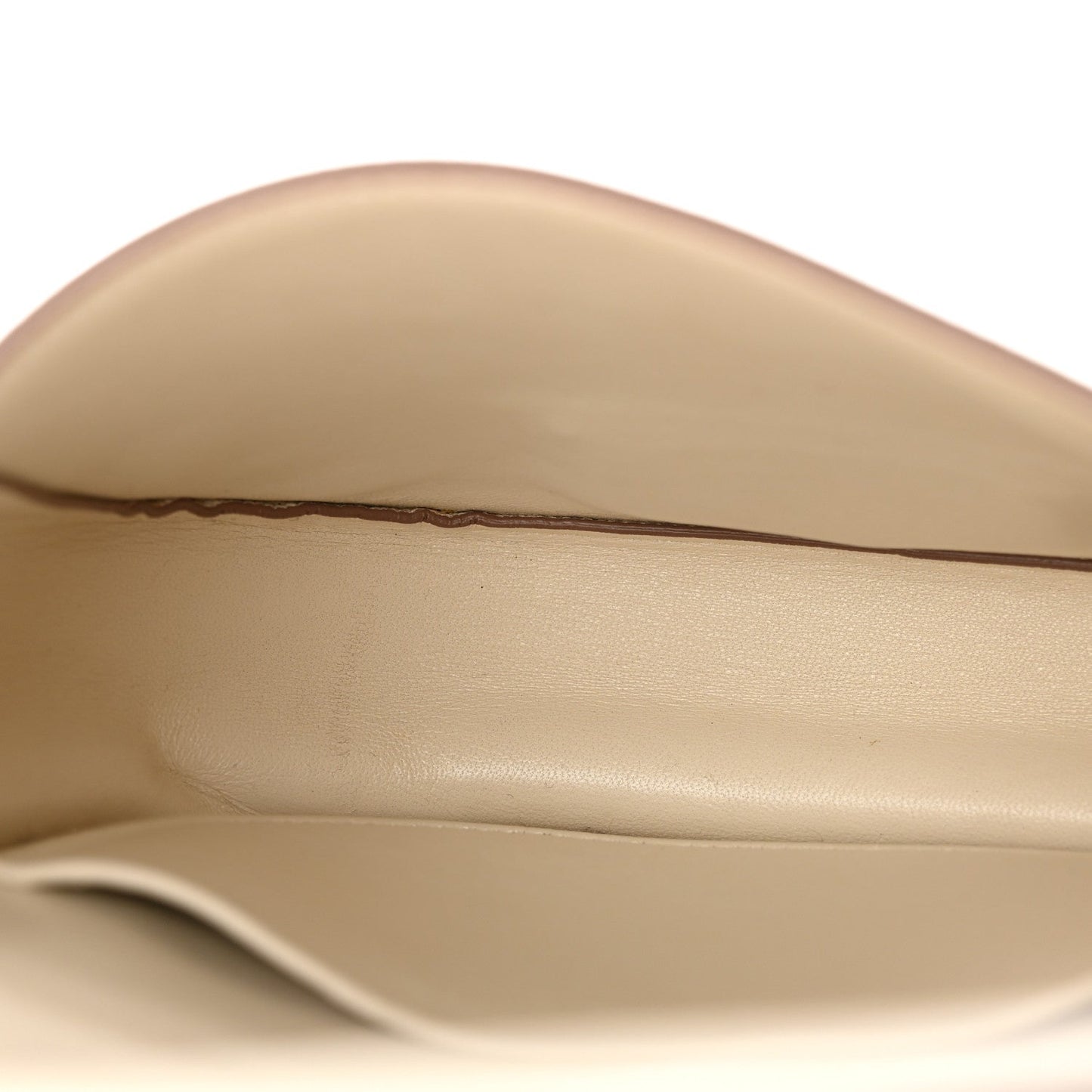 Grained Calfskin Small Trotteur White
