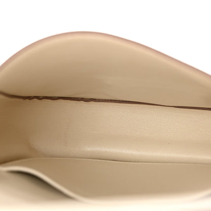 Grained Calfskin Small Trotteur White