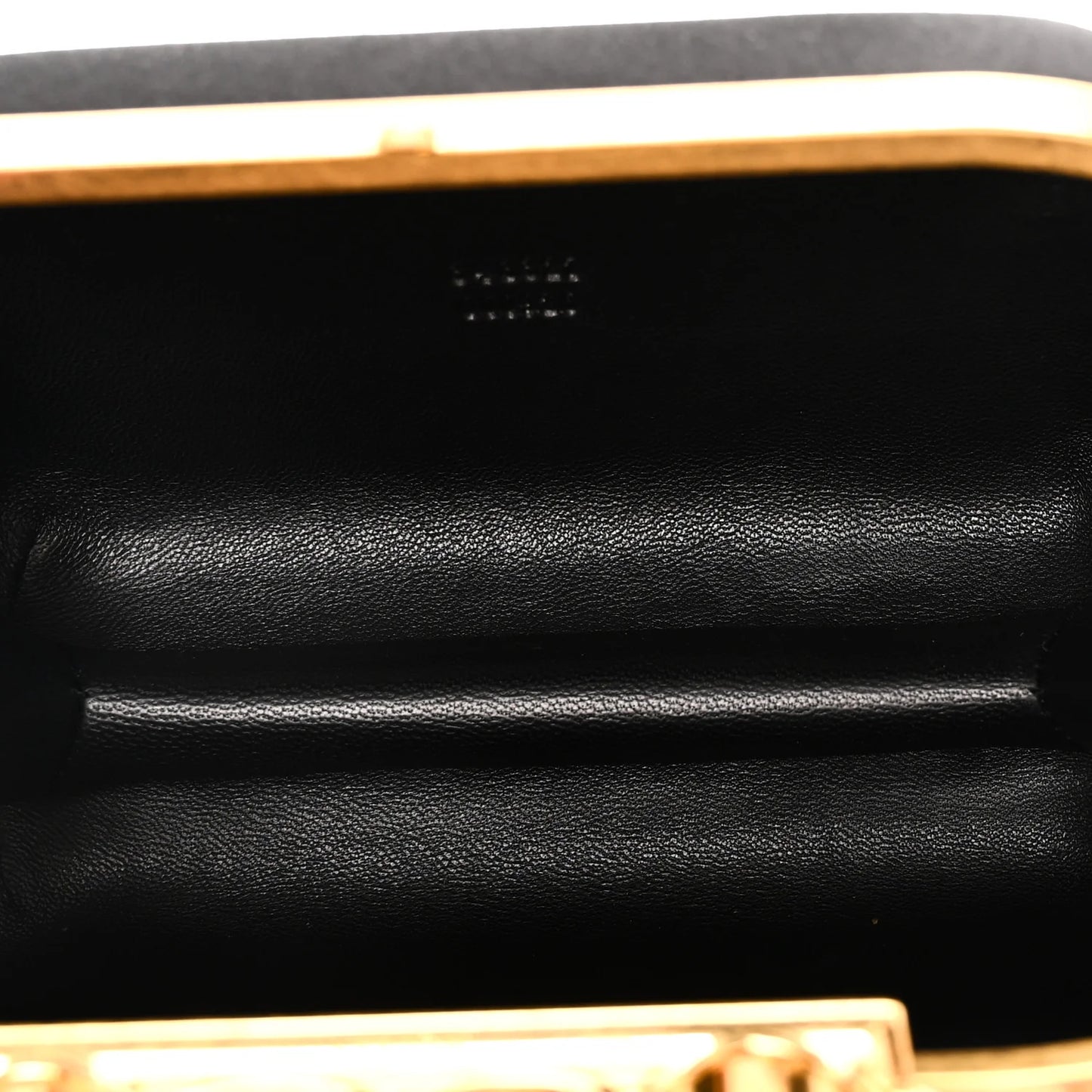 Alexander McQueen Satin Butterfly Knuckle Duster Box Clutch Black