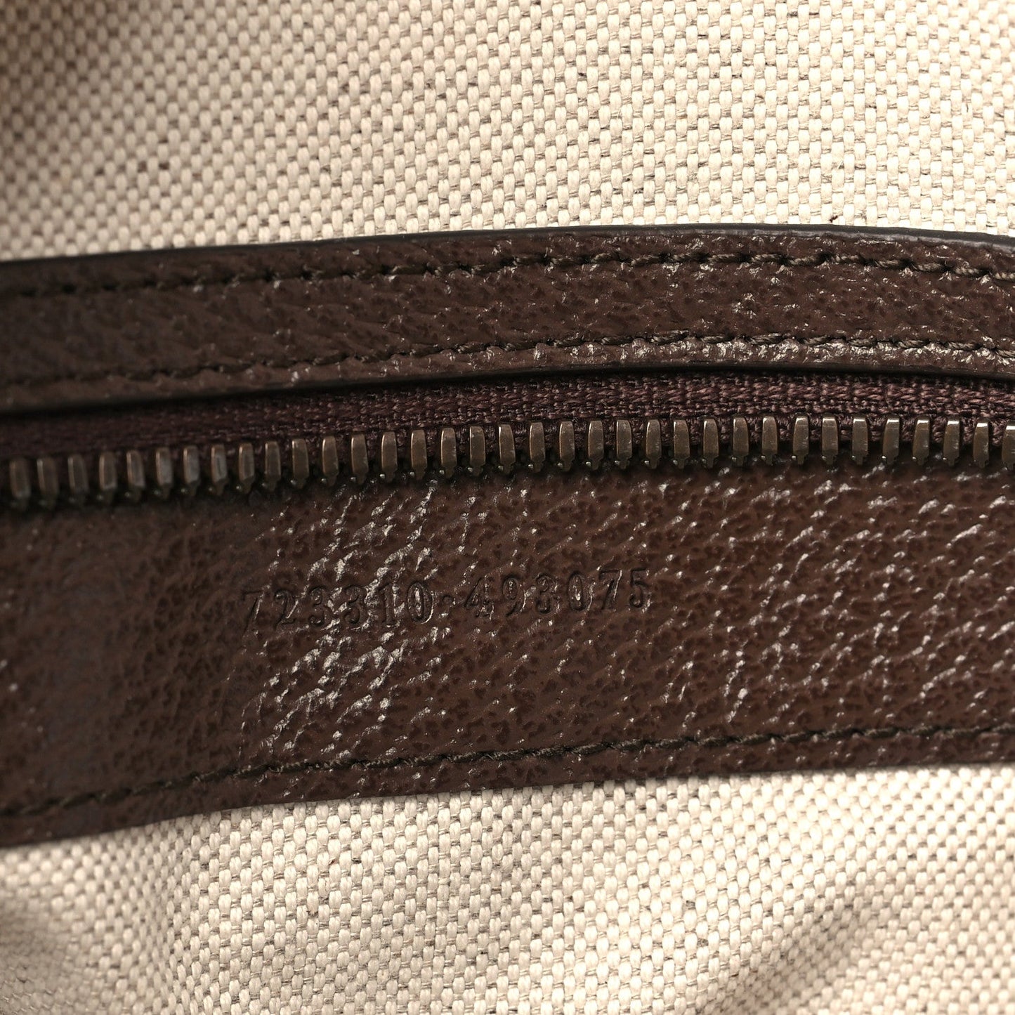 GG Supreme Monogram Textured Dollar Calfskin Web Large Savoy Bowling Bag Beige Ebony New Acero