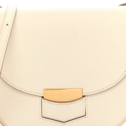 Grained Calfskin Small Trotteur White