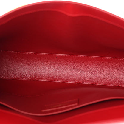 Smooth Calfskin Manhattan Shoulder Bag Rouge Eros