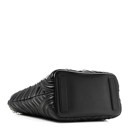 Lambskin Matelasse Medium GG Betty Tote Bag Black