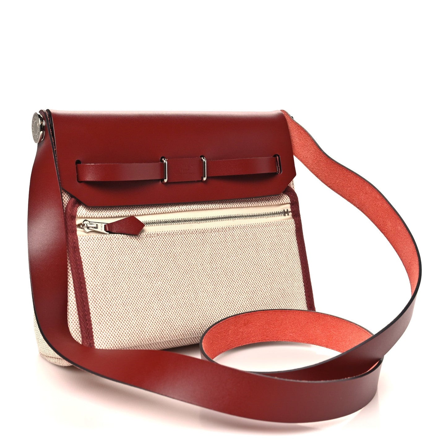 Toile H Viking Vache Hunter Herbag Zip Retourne 20 Ecru Beige Rouge H