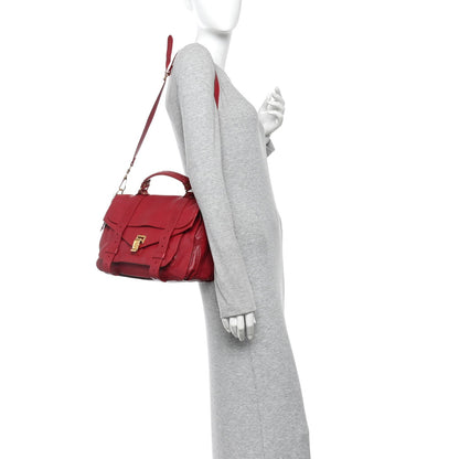 Lambskin Medium PS1 Satchel Raspberry