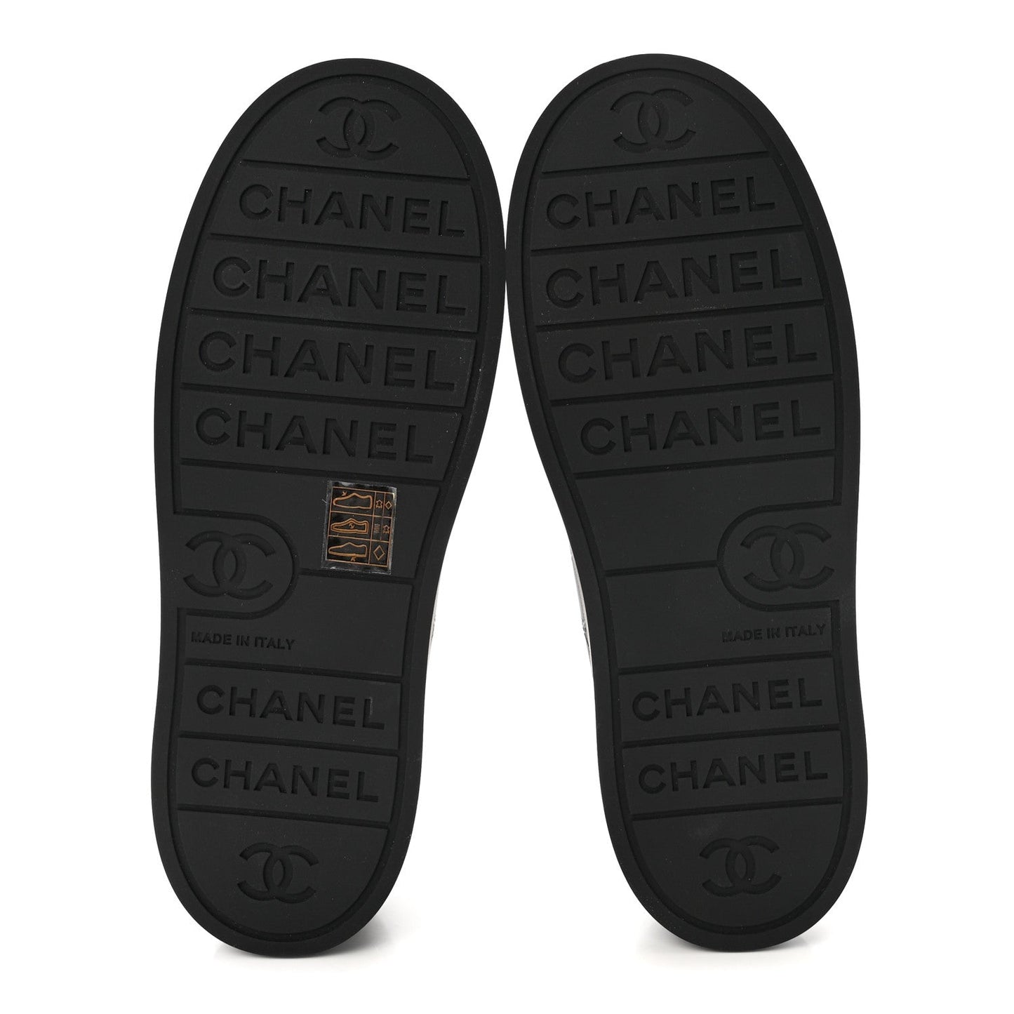 Lambskin Printed Logo Sneakers 37.5 Black