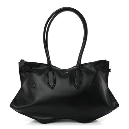 Alexander McQueen Calfskin The Manta Bag Black