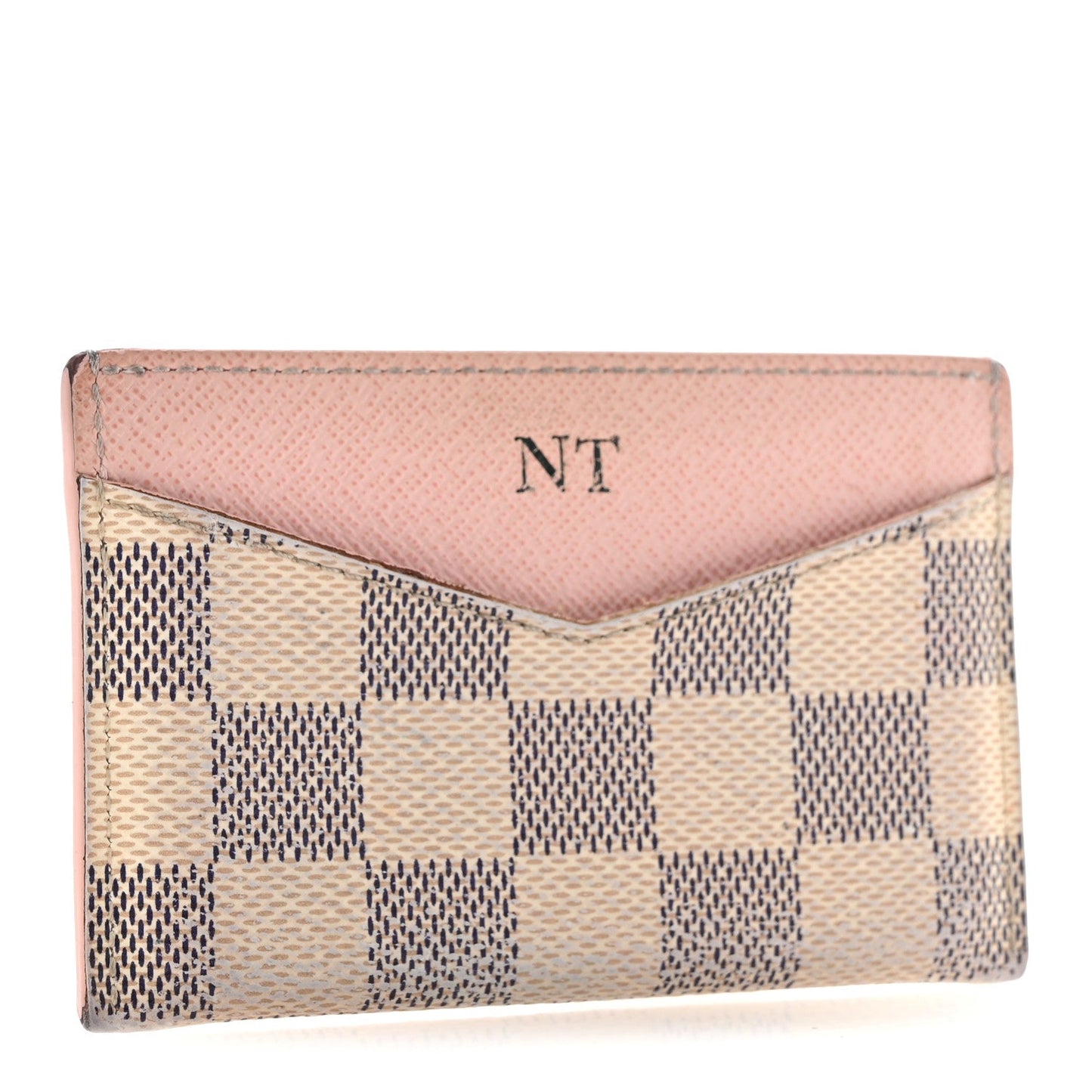 Damier Azur Daily Card Holder Rose Ballerine