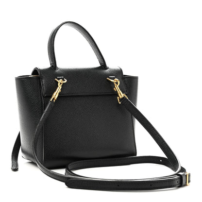 Grained Calfskin Pico Belt Bag Black