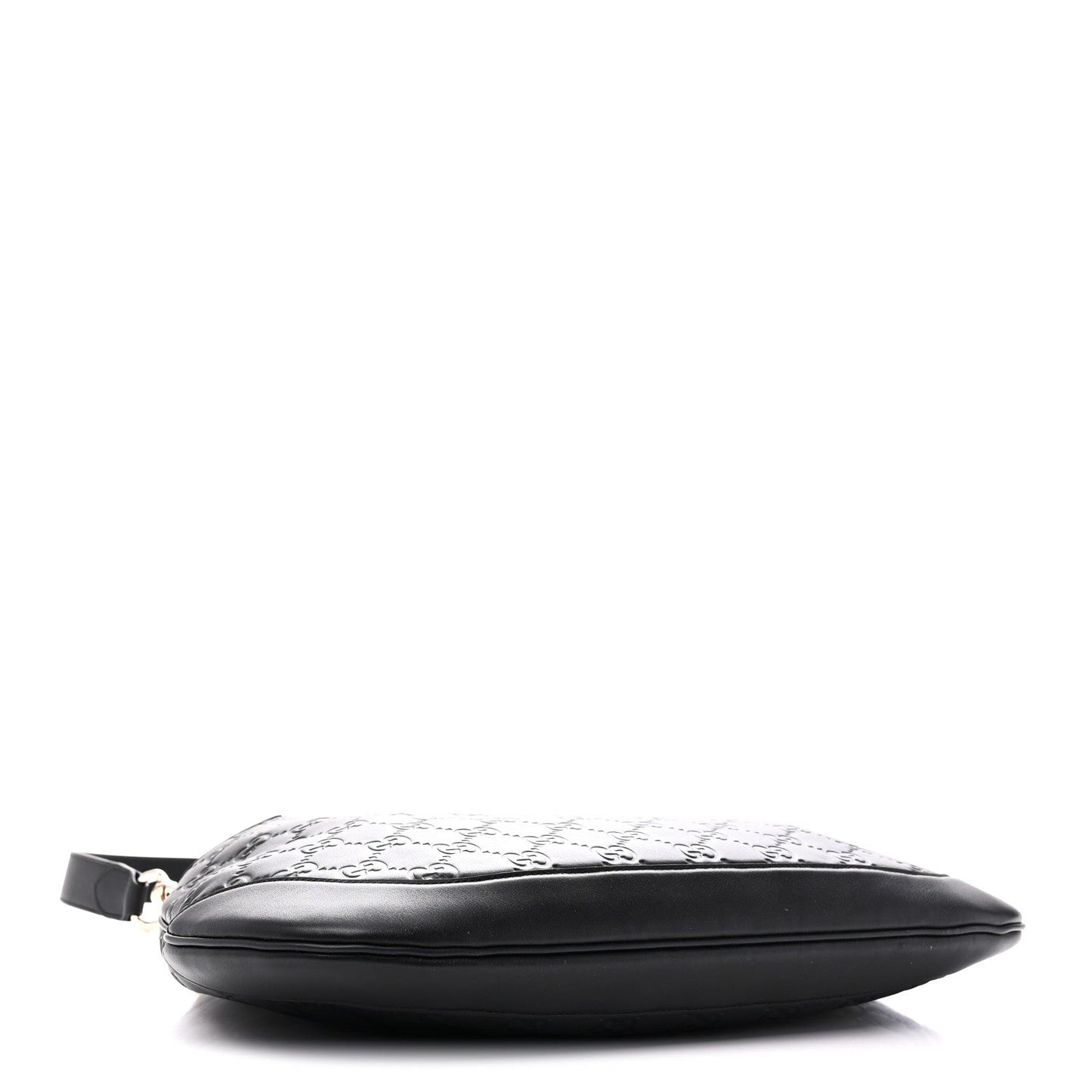 GG Calfskin Embossed B Medium Shoulder Bag Arabella Black