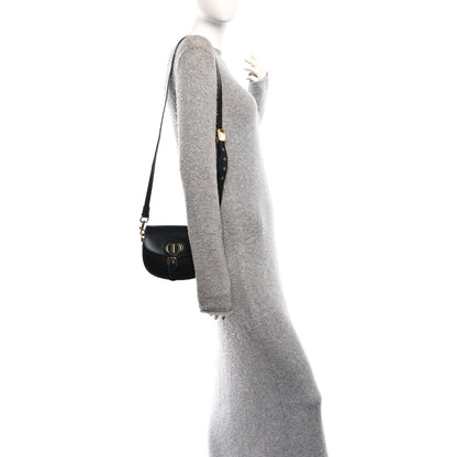 Box Calfskin Small Bobby Flap Black
