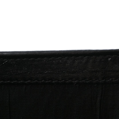 Plutone Calfskin Logo Bi-Fold Wallet Black