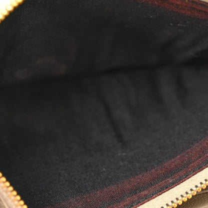 Chevre Gold Metallic Edge Hardware Money Wallet Rose de Sables