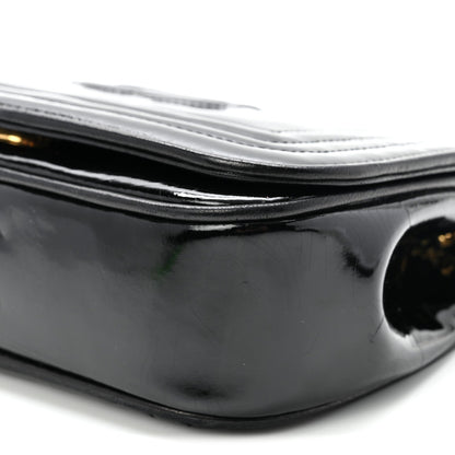 Patent Mini Flap Black