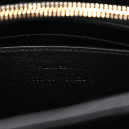 Calfskin Y Quilted Monogram Small Loulou Chain Satchel Black