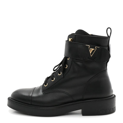 Calfskin Ranger Boots 40 Black