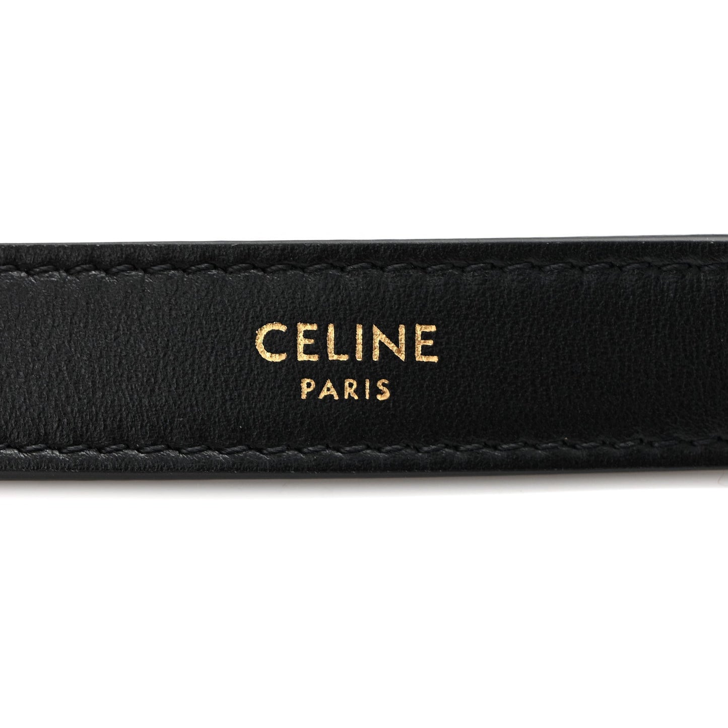 Smooth Calfskin Medium Strap Ava Triomphe Shoulder Bag Black
