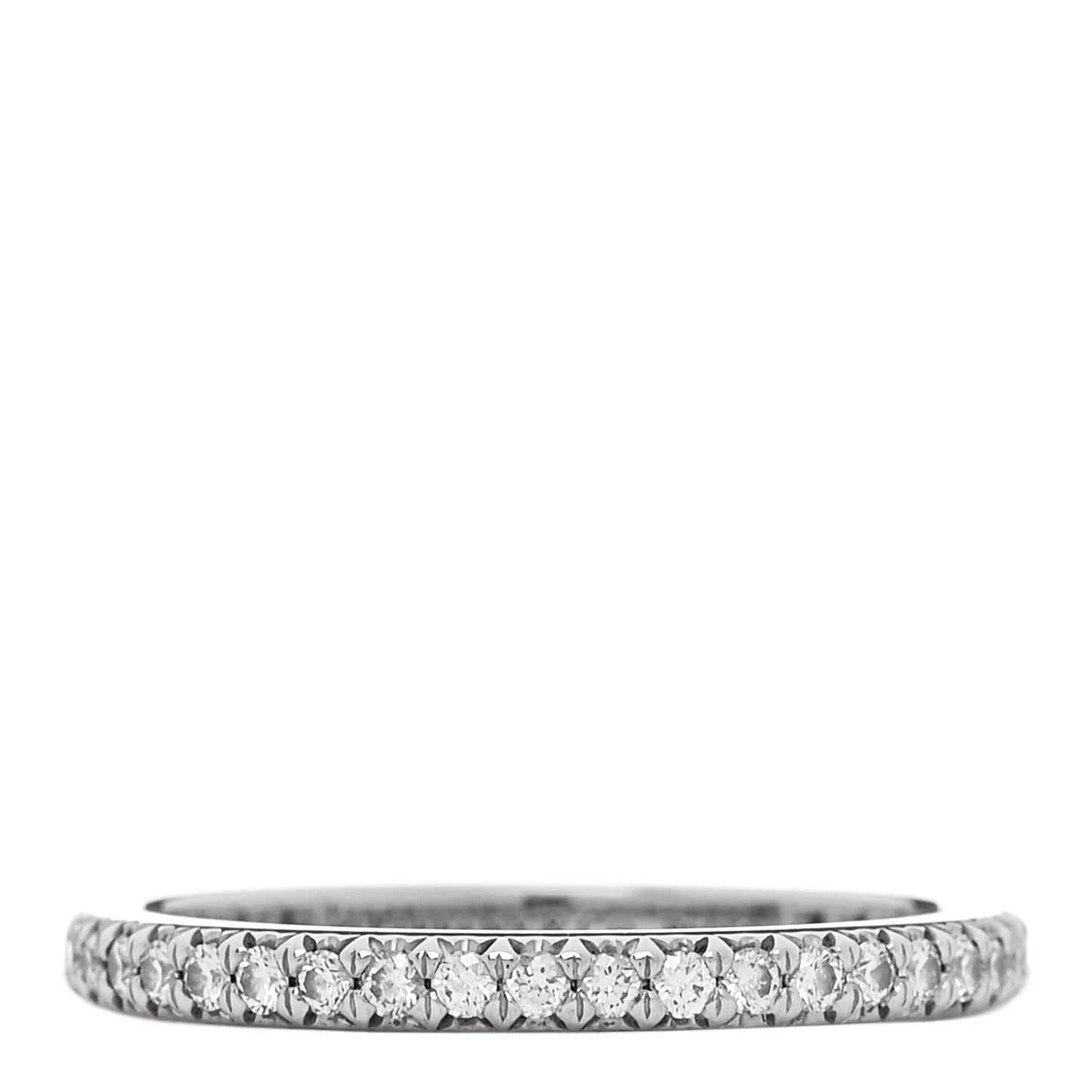 Platinum Diamond .32ctw Soleste Eternity Band Ring 50 5.5