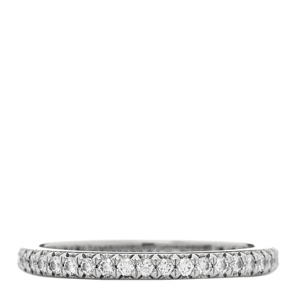 Platinum Diamond .32ctw Soleste Eternity Band Ring 50 5.5