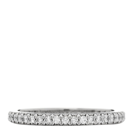 Platinum Diamond .32ctw Soleste Eternity Band Ring 50 5.5