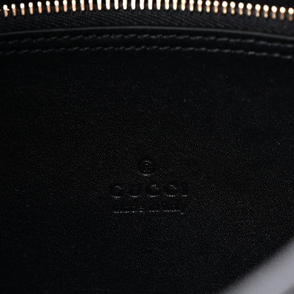 GG Calfskin Embossed B Medium Shoulder Bag Arabella Black