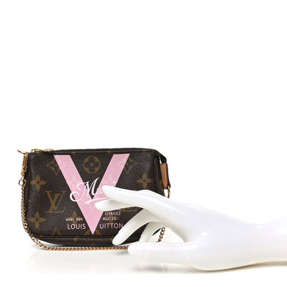 Monogram V Maui Mini Pochette Accessories Rose Ballerine