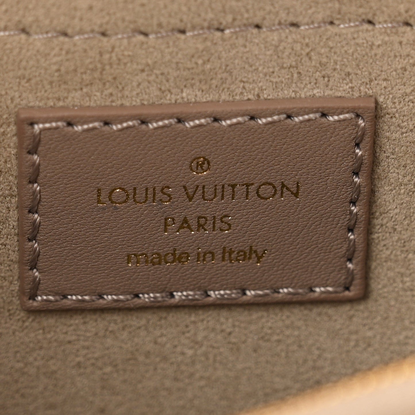 Calfskin LV New Wave Chain Bag Taupe