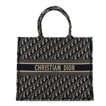 Oblique Large Book Tote Blue Multicolor