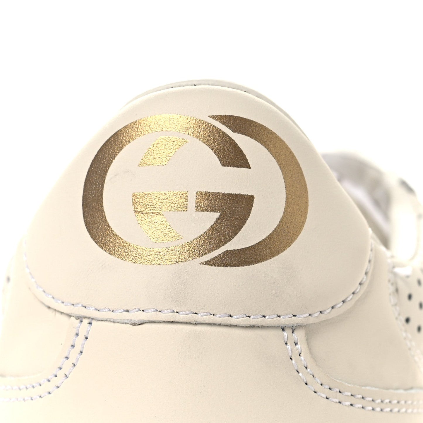 Calfskin GG Tennis Embossed Perforated Womens Platform 55mm Sneakers 39 Great White