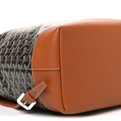 Goyardine Calfskin Cisalpin Backpack  Black Gold