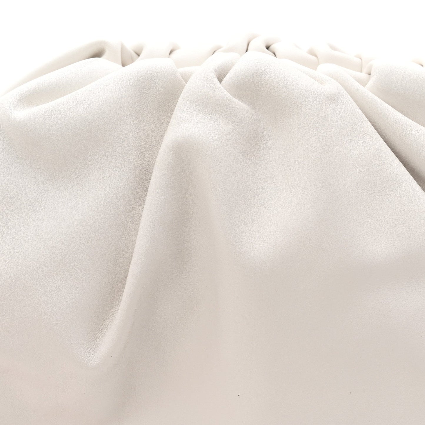 Smooth Butter Calf The Pouch Oversized Clutch Chalk