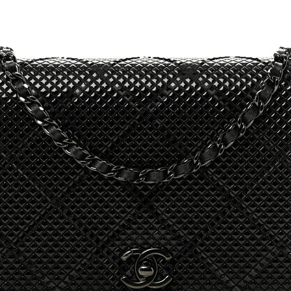 Lambskin Studded Wallet On Chain WOC Black