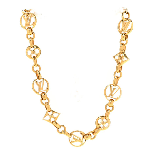 Metal Crazy in Lock Necklace Gold