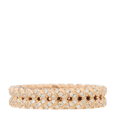 Anita Ko 18K Rose Gold Diamond Braided Ring 54 7