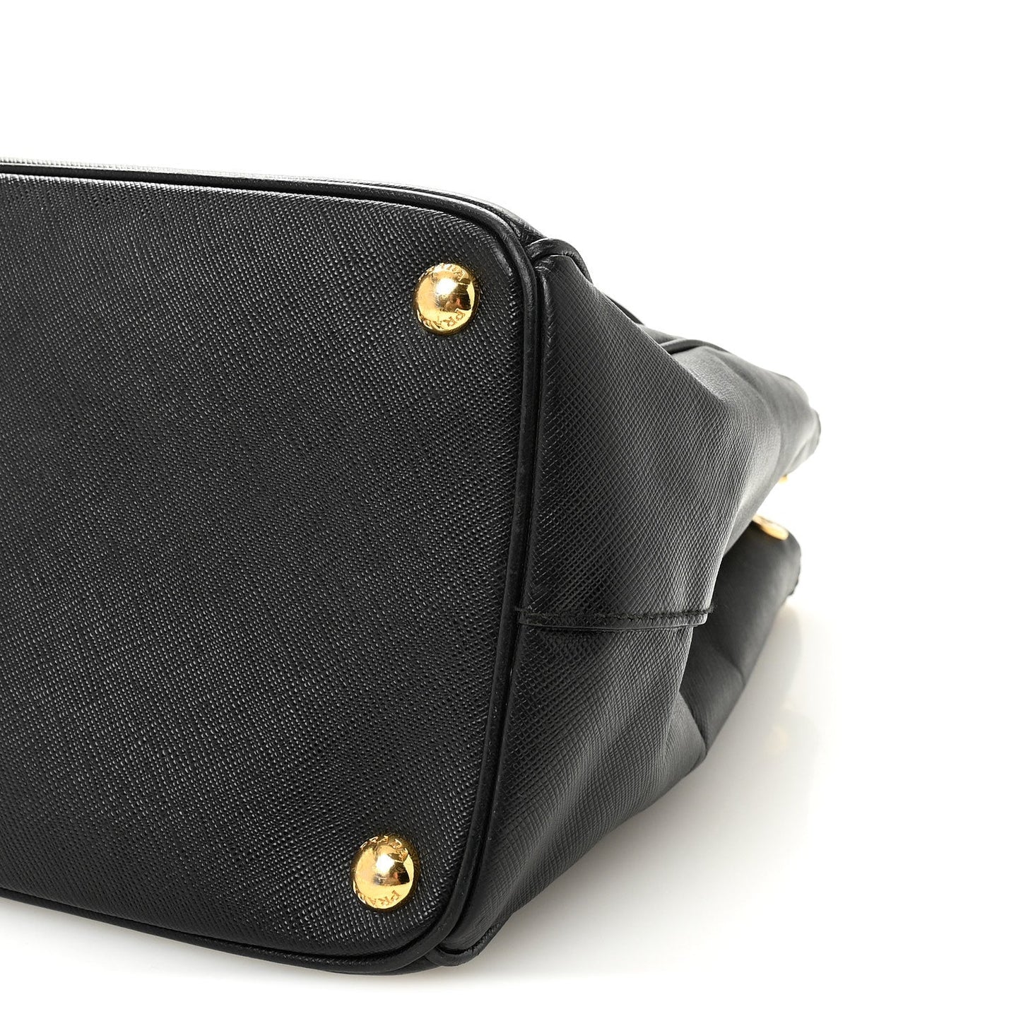 Saffiano Large Galleria Double Zip Tote Black