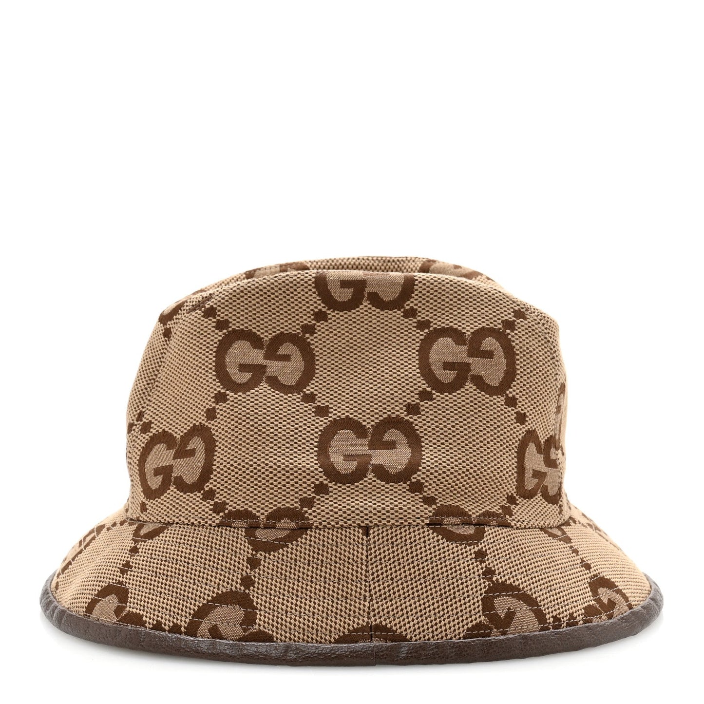 Monogram Jumbo GG Bucket Hat L Camel Ebony New Acero