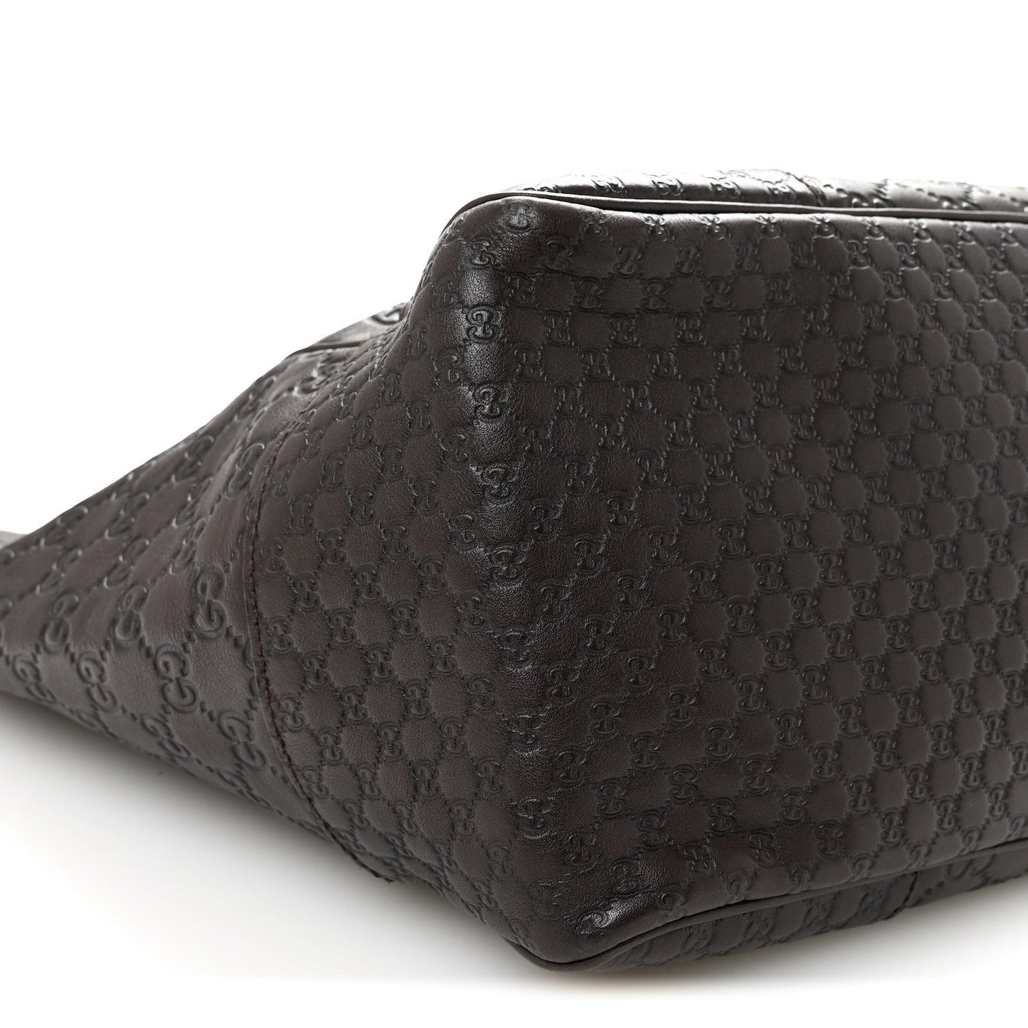 Guccissima Medium Bree Zippered Tote Chocolate