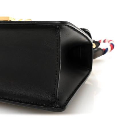 Calfskin Mini Sylvie Top Handle Bag Black