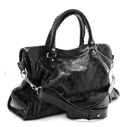 Agneau Arena Silver Hardware Medium Le City Black