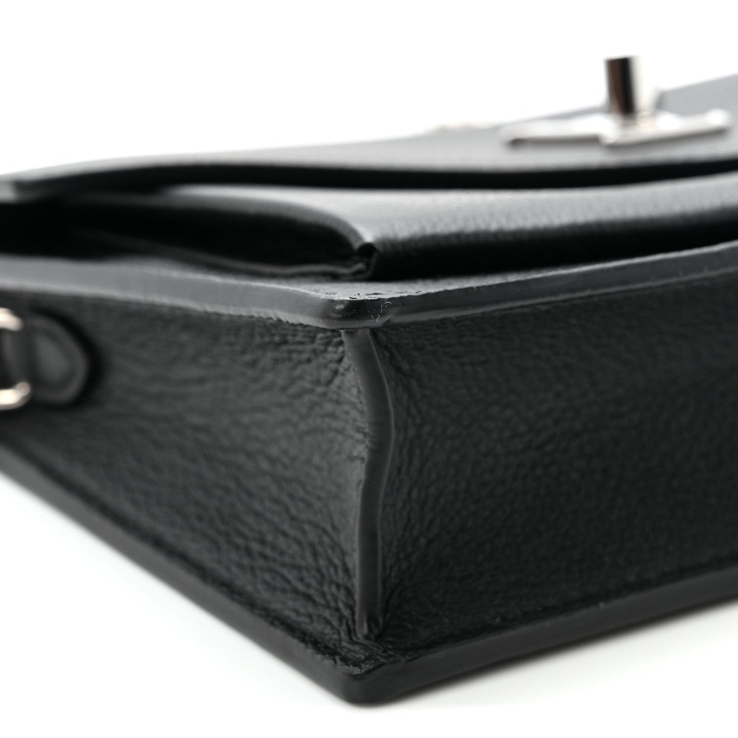 Soft Calfskin My Lockme Chain Pochette Black
