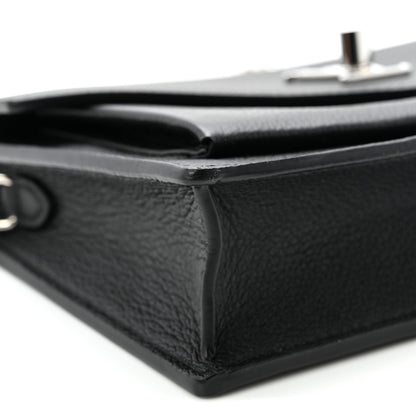 Soft Calfskin My Lockme Chain Pochette Black