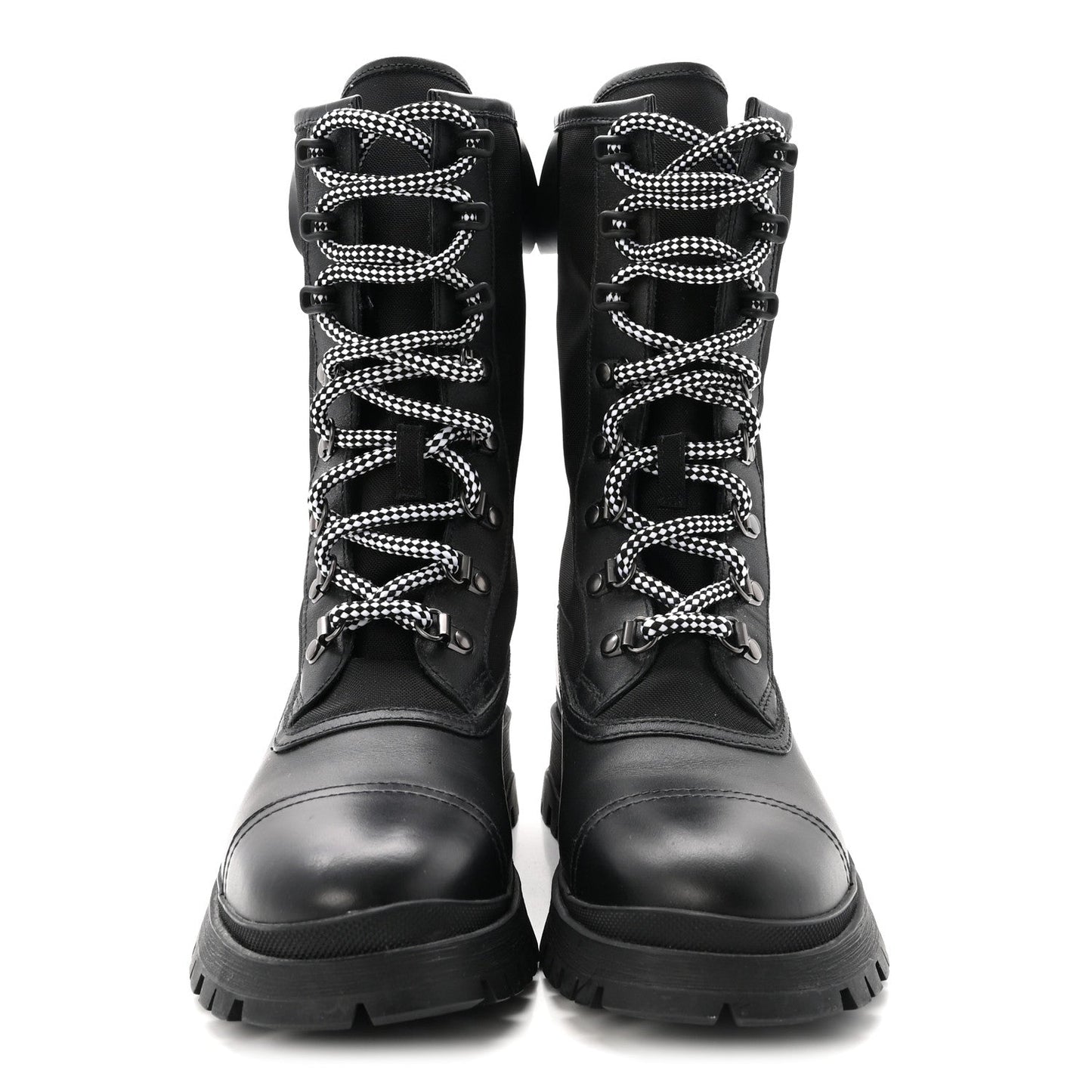 Vitello Montana Neoprene Combat Boots 36 Black