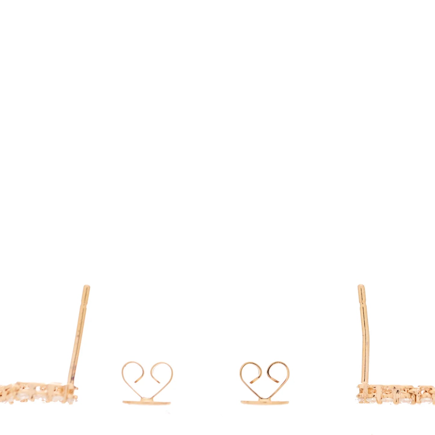 Anita Ko 18K Rose Gold Diamond Loop Earrings