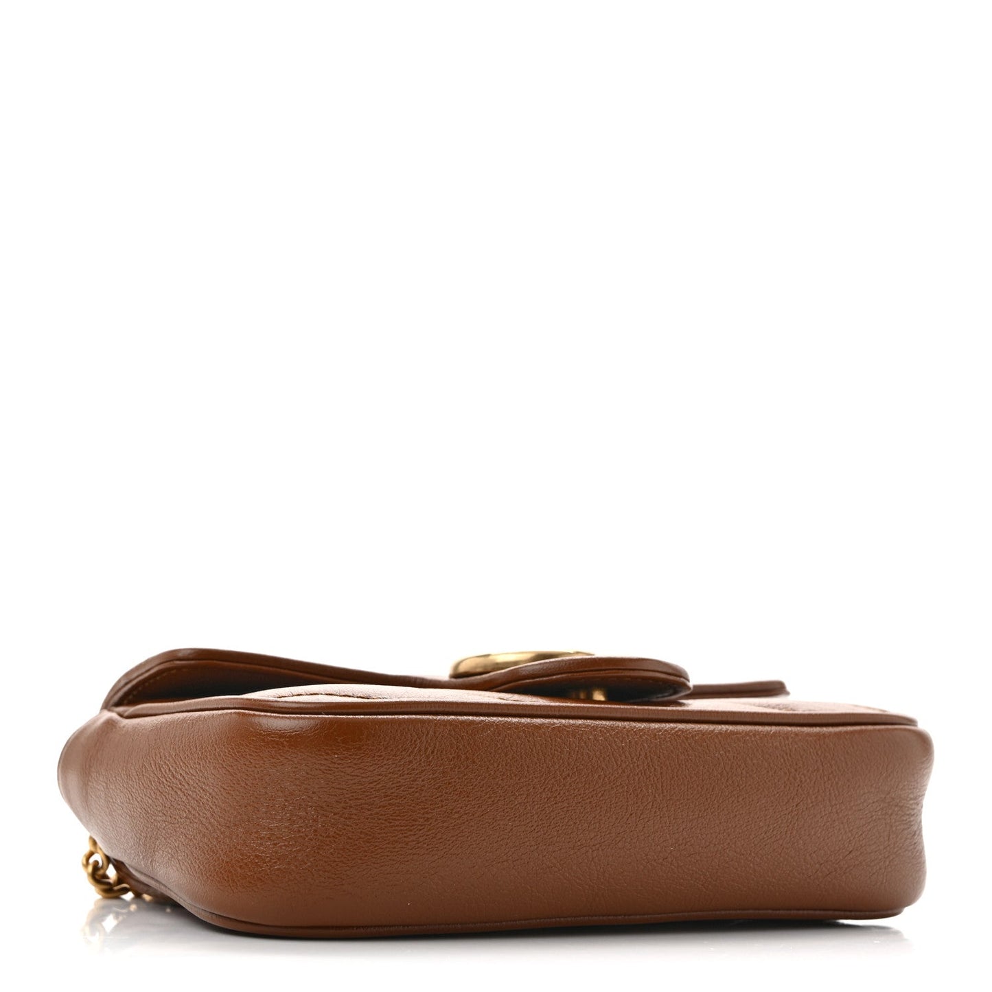 Azalea Calfskin Matelasse Diagonal Super Mini GG Marmont Shoulder Bag Cuir