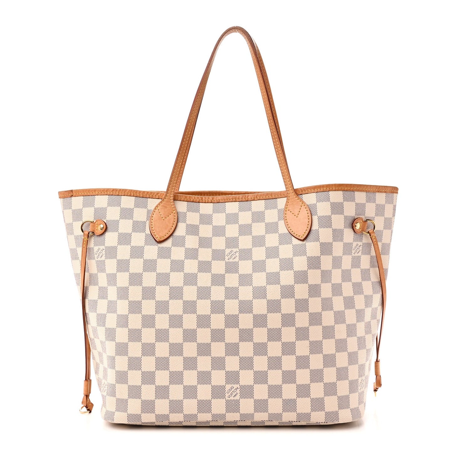 Damier Azur Neo Neverfull MM Rose Ballerine