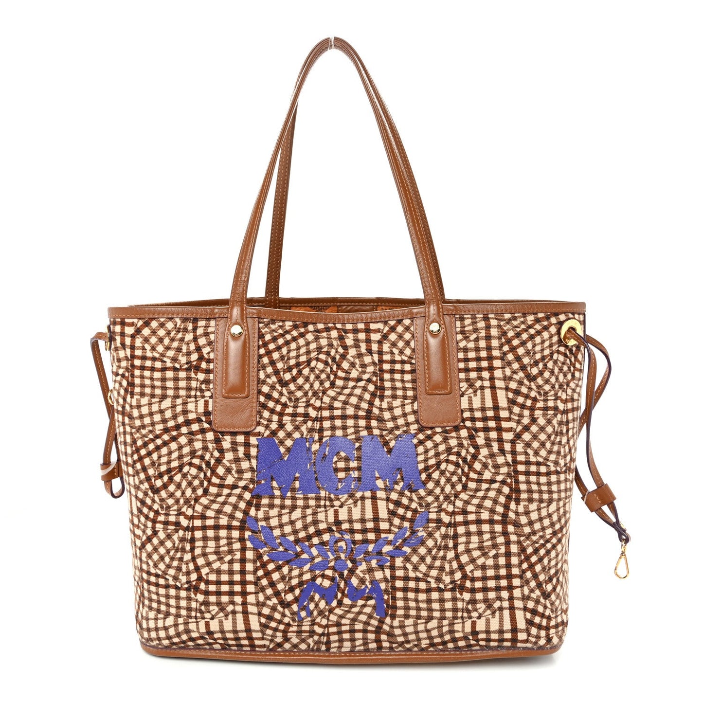 Visetos Medium Liz Reversible Shopper Tote Cognac