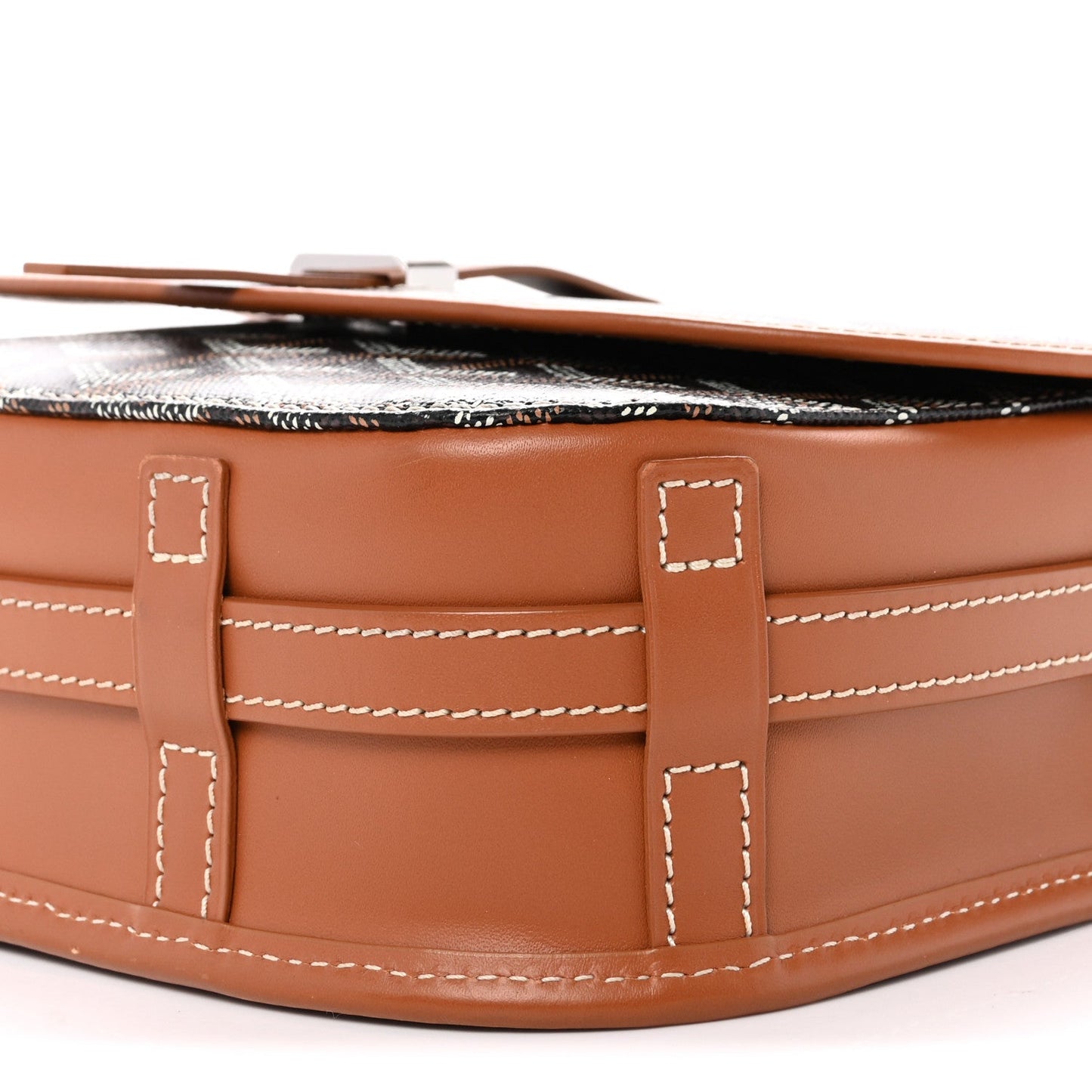 Goyardine Belvedere II PM Messenger Bag Black Gold