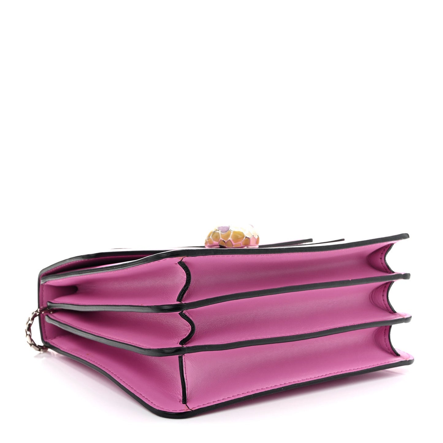 Calfskin Serpenti Forever Top Handle Pink