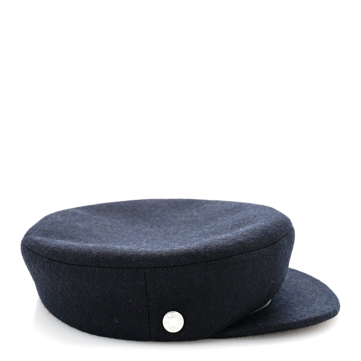 Wool Calfskin Dani Cap 57 Marine Black